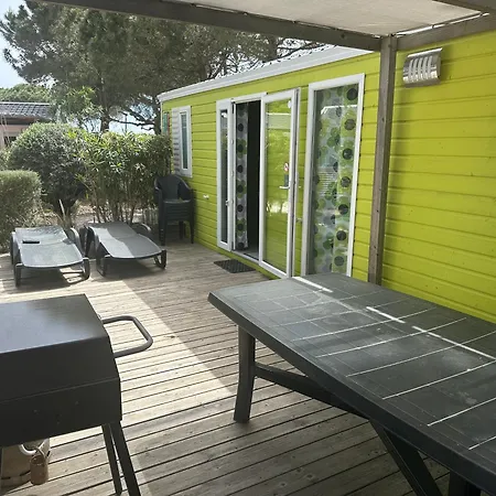 营地 Menthalo 4 Etoiles La Presqu Ile Du Barcares Mobil 6 Pers Premium Climatise